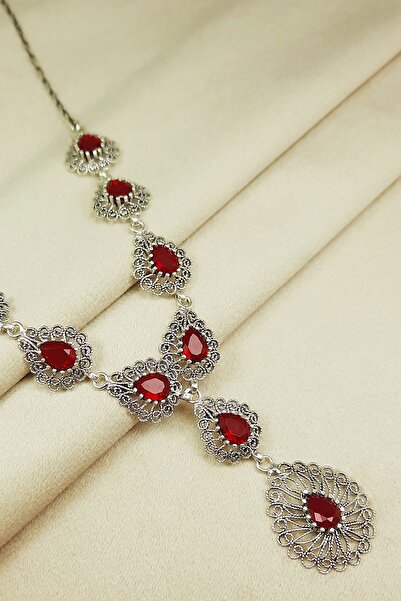 Güzel Gümüşçülük 925 Ayar Gümüş Mardin Midyat Telkari El Işi Doğal Taşlı Daml...