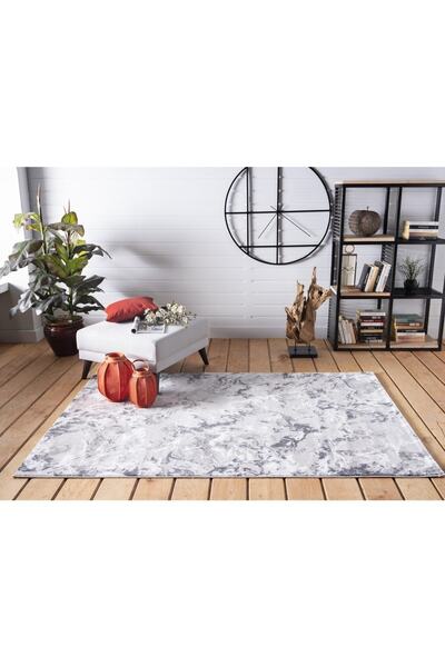 GÜMÜŞSUYU Gümüşsuyu Motto Halı Gri