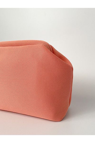 HEYBE'S Дамска чанта клъч в цвят сьомга