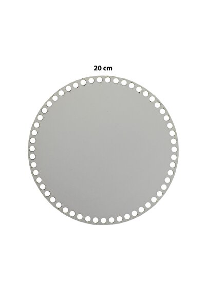 aladepo Ξύλινο Καλάθι Δίσκος Βάσης 20cm Λευκό Διπλό Πρόσωπο 3mm Mdf