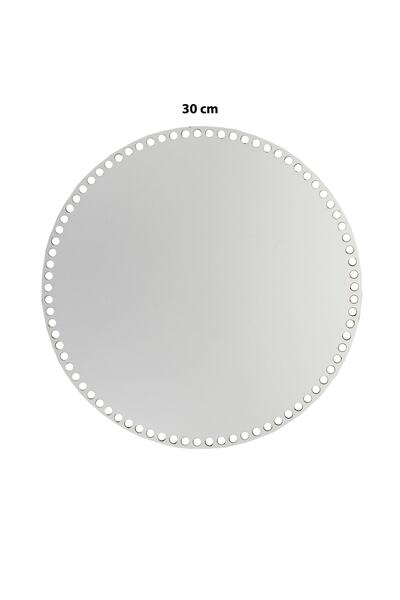 aladepo صينية سلة خشبية قاعدة 30 سم وجهين ابيض 3 مم ام دي اف