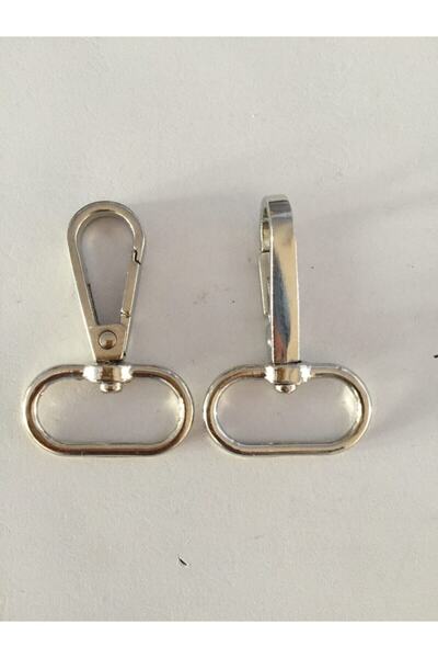 Generic Brand Bag Accessory Hook 2.5 cm Nickel 10 Pieces