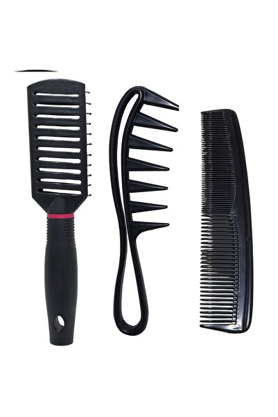 Alsun Σετ βούρτσας μαλλιών και χτένας ανοίγματος 3 τεμαχίων
