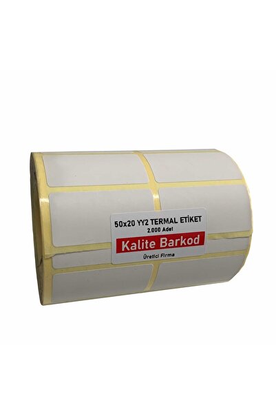 Kalite Barkod 50x20 2 etichete termice laturi laturi |   Etichetă cu cod de b...