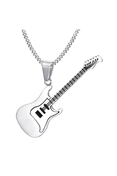 Herşey Nota Gitar Kolye Paslanmaz Çelik