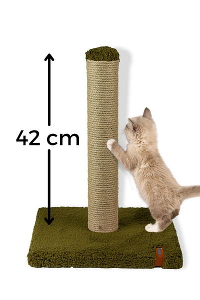PUGALO Scratching Economical Scratching Board 42 Cm Plush Scratching Board Green