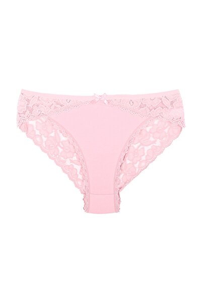 Zena 10-Piece Cotton Women's Panties with Lace Detail on the Front and Back