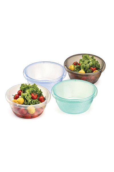 Melkan Home 4-Piece Basin Set & Washing Basin & Multi-Purpose Basin 9.5 Liter Wide Basin Set