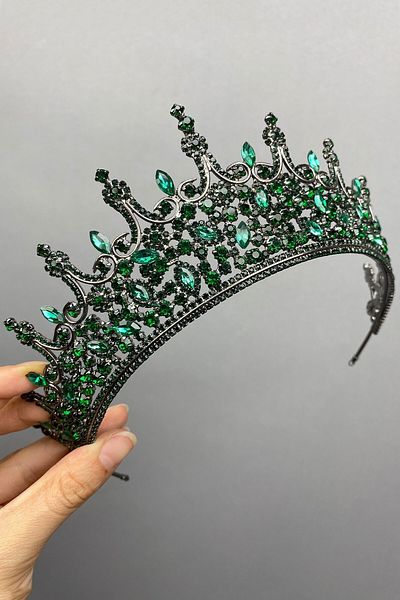 Hobigram ليونيس تاج العروس هينا – إكسسوار العروس، تصميم أنيق، إكسسوار نسائي – إكسسوار العروس – إكسسوار العروس