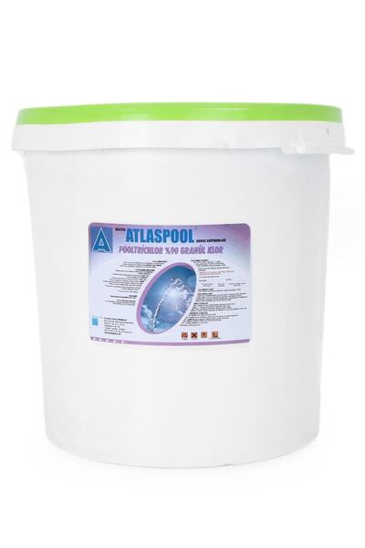 Atlaspool % 90 Lık Toz Klor Granül Trichlor 25 Kg Havuz Kimyasalı