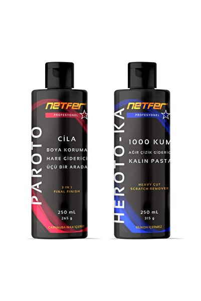 Netfer 2'li Kalın Pasta Cila Set 2x250 ml