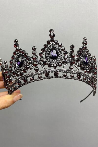 Bontex Νυφικό στέμμα γάμου με χέννα, μοντέλο Ahly, μωβ νυφικό στέμμα – Αξεσου...