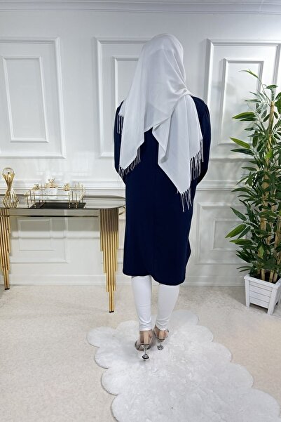 Aşkı Endam Firdevs Ayrobin Tunik - Navy Blue