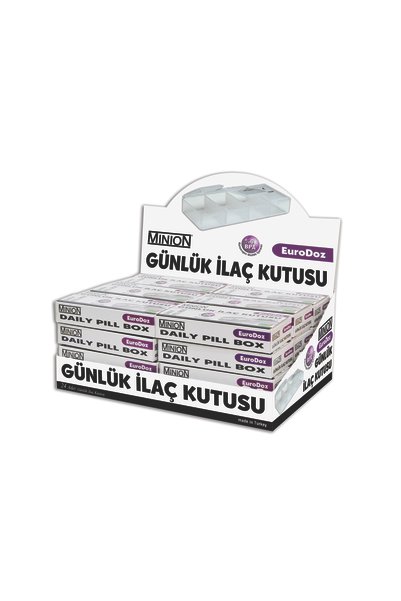 Minion Euro-doz Günlük Ilaç Kutusu 24'lü