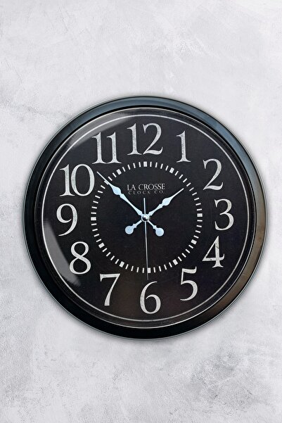Kasva Concept ساعة حائط بتصميم عصري معدني أسود اللون 40 سم