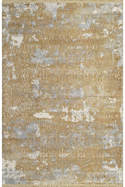 Royal Halı Palette Pa04d Sarı Gri Modern Makine Halısı