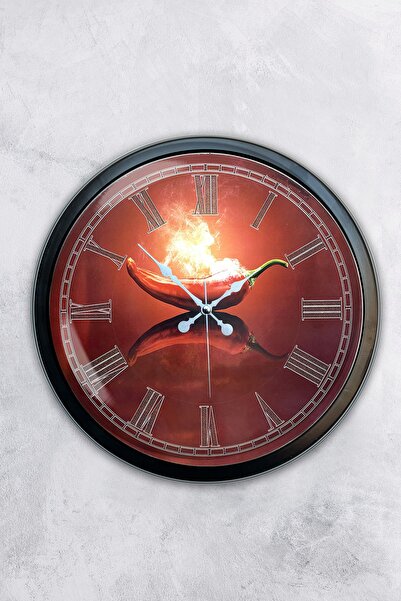 Kasva Concept ساعة حائط رامبو معدنية سوداء مقاس 40 سم