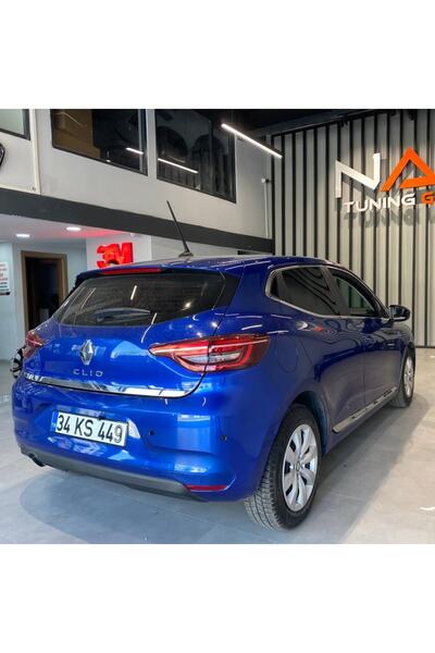 NamTuning Clio 5 Krom Set Cam Çerçevesi Kapı Çıtası Tampon Panjur