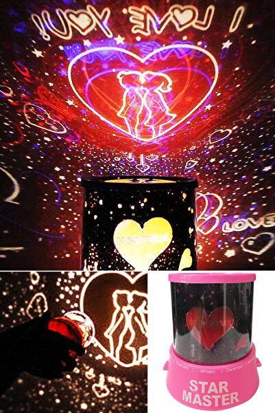 Uniquem Star Master Kalpli Yansıtmalı Gece Lambası Projeksiyon Çocuk Odası Ge...