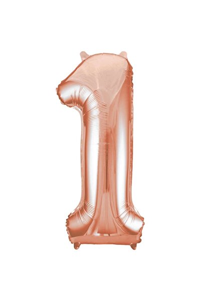 BEST PARTİ DOĞUM GÜNÜ PARTİ SÜSLERİ Foil Balloon 34 Inch 80 Cm 1 Number Rose ...