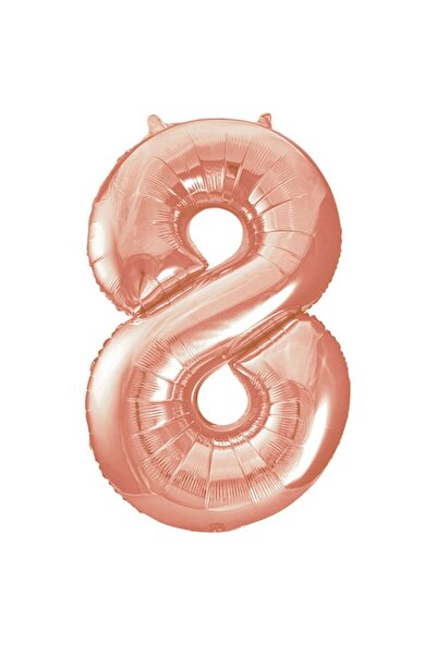 BEST PARTİ DOĞUM GÜNÜ PARTİ SÜSLERİ Foil Balloon 34 Inch 80 Cm 8 Number Rose ...