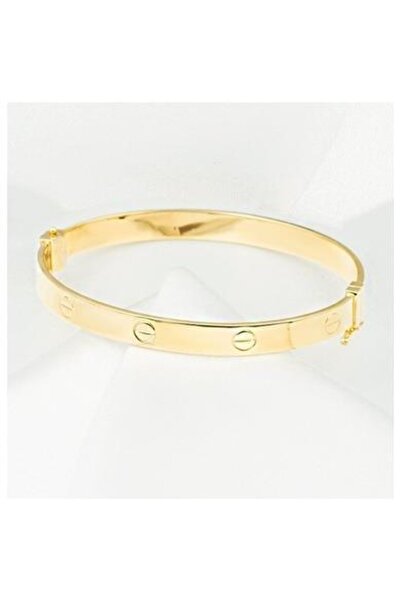 ASYA KUYUMCULUK Taşsız 14 Ayar Altın Kelepçe Bilezik