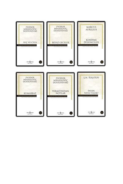 TÜRKİYE İŞ BANKASI KÜLTÜR YAYINLARI Hasan Ali Yücel Klasikler Dizisi 6 Kitap Set