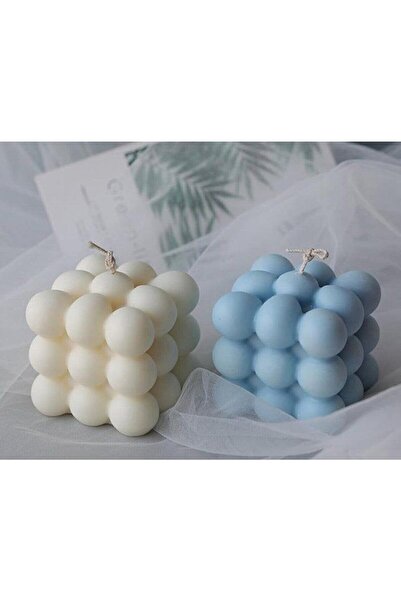 ersu store Dekoratif Bubble 2'li Set Kokulu Mum