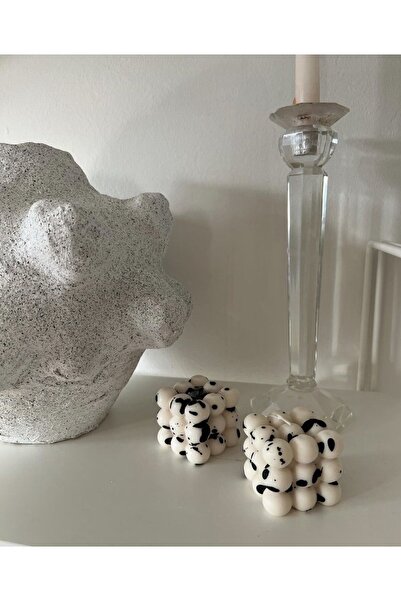 ersustore Dekoratif Bubble 2'li Set Kokulu Mum