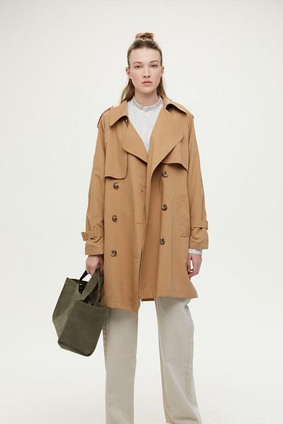 Manuka Kleine Canvas-Tasche in Khaki mit Wascheffekt