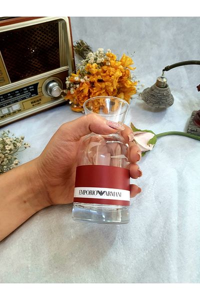 Saccura Decor Red Armani Decorative Mini Vase - 195 Cc