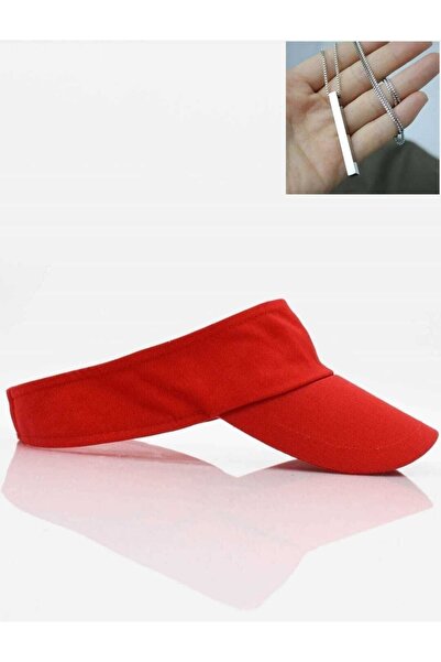 GONCA ŞAPKA 2-х комбінований унісекс УФ-захисний козирок Капелюх для тенісу з кольє в подарунок Emka