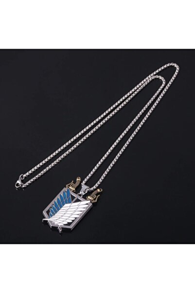 Acousticworld Mavi Attack On Titan Anime Sökülebilir Kılıç Zincirli Kolye Takı