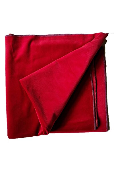 ESER Okey Oyun Masa Örtüsü Kadife 140x140 Kırmızı