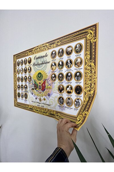 Akıllı Kağıt Statik Tutunma Özellikli Osmanlı Padişahları Tablo - Poster
