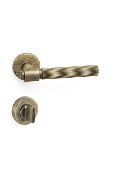 System Axes-l Wc Rozetli Antik Renk Wc Banyo Kapı Kolu Ha213ro12wabm