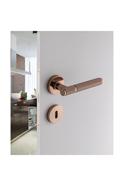 System Pıxar-t Oda Rozetli Rose Renk Oda Kapı Kolu Ha214tro12nrs