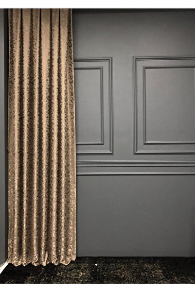 rendecioğlutekstil Fon Perde Milas Desen Jakar Fonluk 80*270 Sık Pileli
