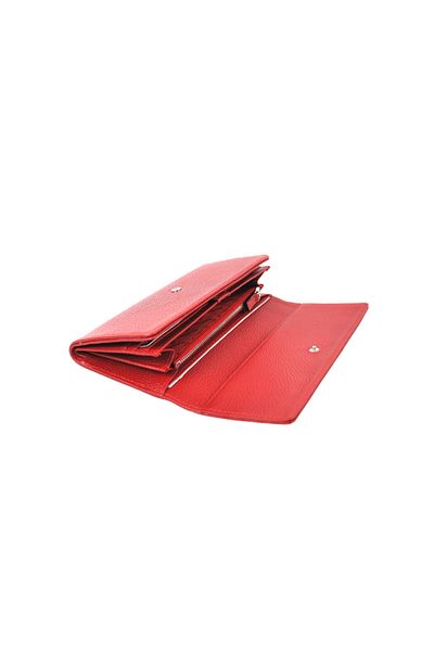 Eminsa Women's Red Color Leather Wallet