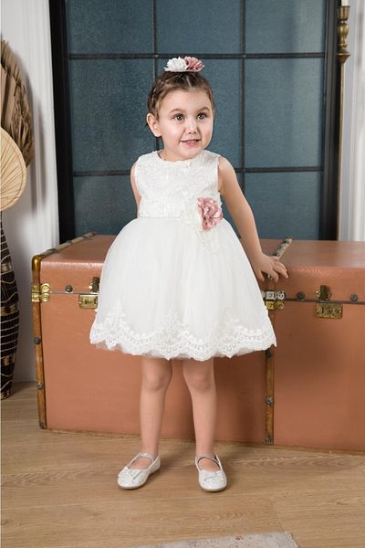 MİSSANİ KİDS Girl's Lace Bow Evening Dress