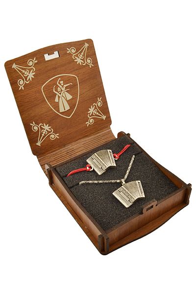 anahtarlıksepeti Accordion Relief Necklace Bracelet Set