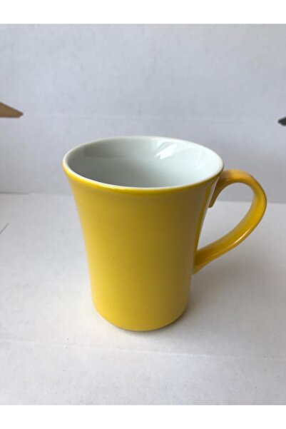 Kütahya Porselen Porselen Elif Mug Bardak Sarı