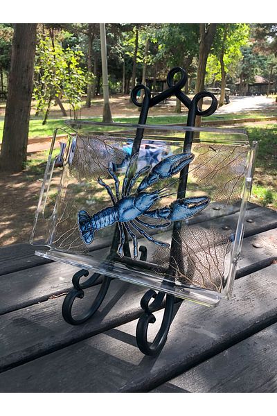 Queen Bee İstanbul Marine Series Plexiglass Tray Lobster 40x30cm