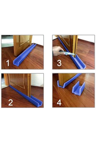 Ambalage Under Door Isolation Sponge Under Door U Corner Brace 10 Pieces 100 Cm