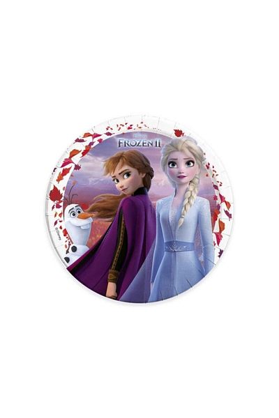 NO NAME Frozen 2 Themed Cardboard Plate - 8 Pieces 23 Cm