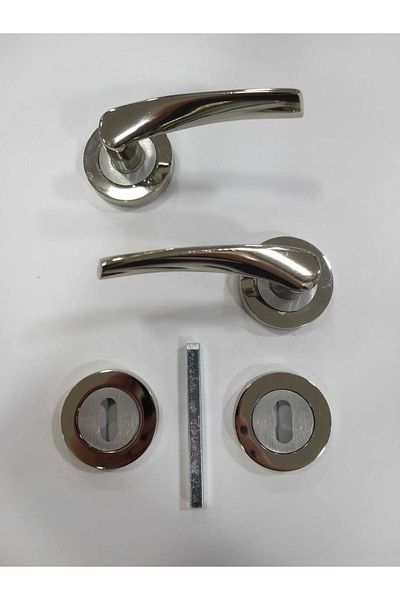 ARON Brawo Rosette Room Handle - 40mm Oval Mirror Room Lock Set Set of 2
