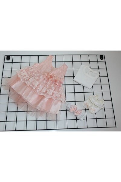 Petite Ponpon Baby Ponpon Baby O-6 Ay Kız Bebek Dantelli Çiçekli 4lü Mevlüt T...