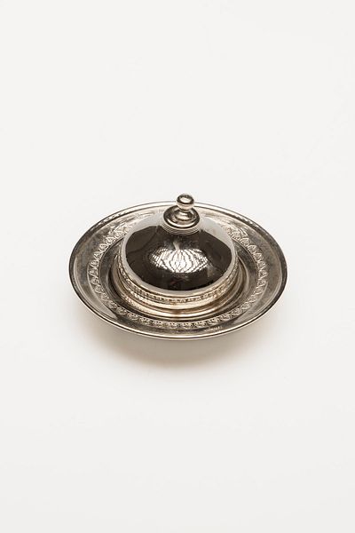 DMT COPPER HOME Gaziantep Copper Handmade Coffee Side Serving Bowl Mini Turkish Delight Bowl (5.5cm*6cm 0.8mm Thickness) Tugra Printed