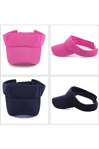 Shopiolog Unisex UV Protective Sportsman Beach Visor Hat Set of 2