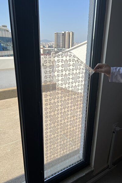 Akıllı Kağıt Cam Dekoru Tutunma Özellikli Statik Kağıt Şeffaf Kar Tanesi Dese...